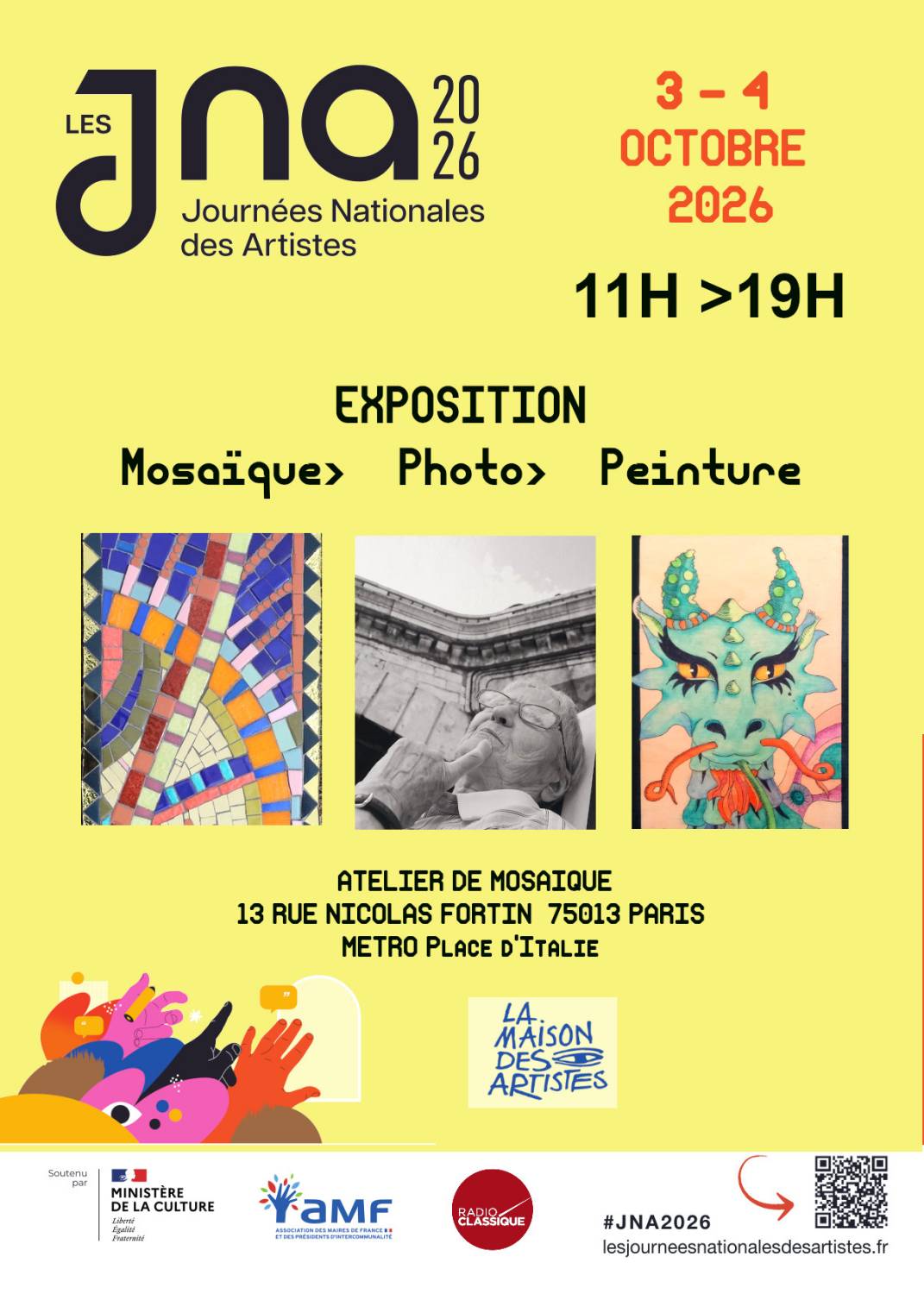 JNA Journée Nationale des Artistes